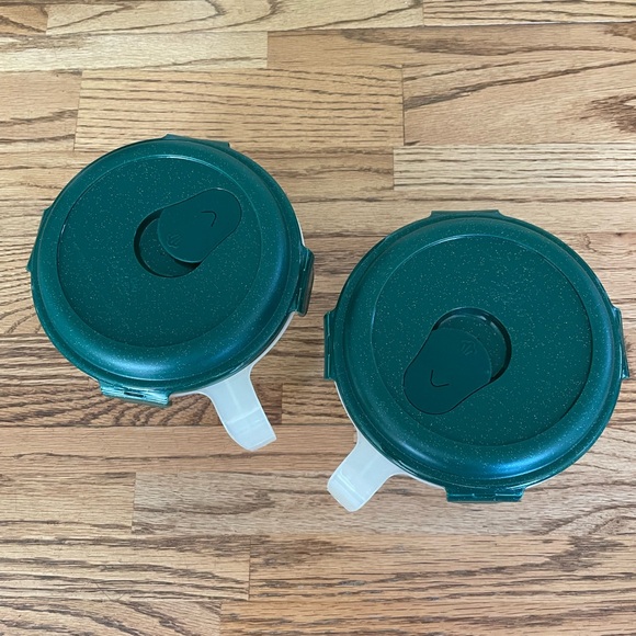 Lock n Lock Vented Dark Green Lids Plastic Bowls - Set of 2 - 1Qt - Picture 2 of 7